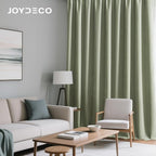 Joydeco Sage Green Velvet Curtains 90 Inches 2 Panels, Luxury Thermal Insulated - Image 4