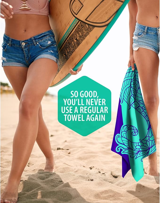 VENTURE 4TH Microfiber Beach Towel: Quick-Dry, Sandproof and Lightweight - Image 9
