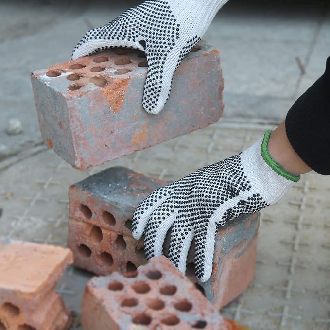 Evridwear Cotton Polyester String Knit Shell Safety Protection Work Gloves - Image 5