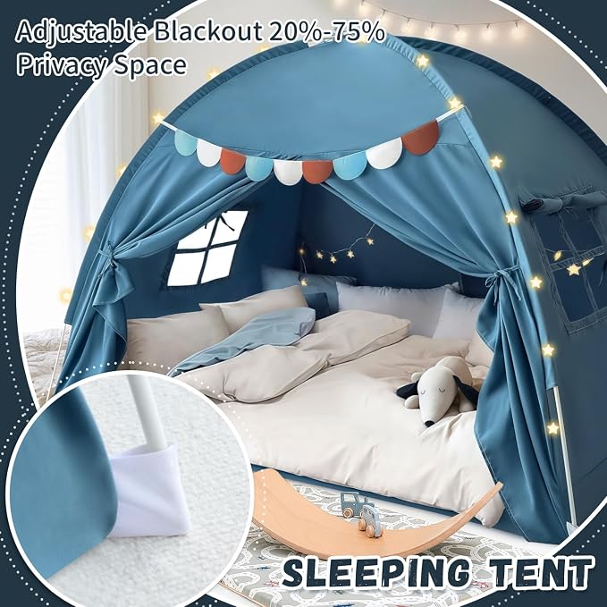 Razee Full Size Bed Canopy for Kids, Toddler Bed Tent Dream Playhouse Privacy - Image 4
