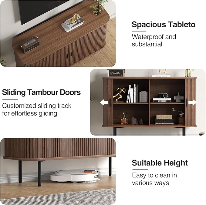 47''W x 32''H Buffet Sideboard Cabinet - Image 4