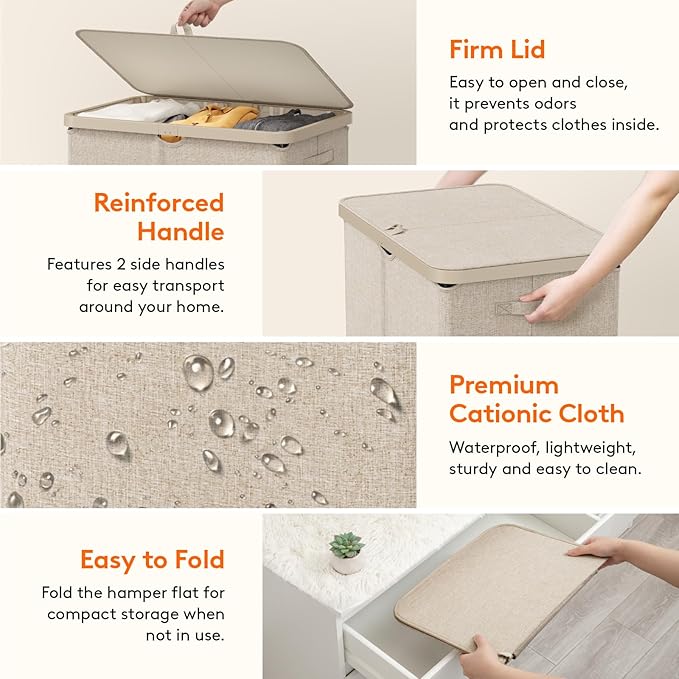 Lifewit 165L Laundry Basket - Image 8