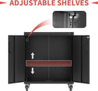 Metal Tool Storage Cabinet for Garage, Mobile Heavy Duty Garage Tool Chests & - Image 4
