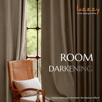 Lazzzy Velvet Blackout Curtains Thermal Insulated Room Window Drapes Super Soft - Image 3