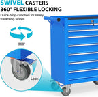 7 Drawers Metal Rolling Tool Chest, Portable Storage Tool Box - Image 6