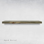 URBANDI, Rustic Floating Shelves, Hidden Bracket, Solid Wood, Heavy Duty - Image 6