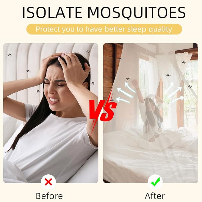 4 Corners Mosquito Net for Mosquiteros para Camas Bed Canopies Netting Bed - Image 3