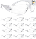 amoolo Clear Safety Glasses Bulk of 48, Protective Eyewear by amoolo