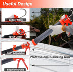 Sausage Caulking Gun Kit, 20 oz Sausage Foil Pack / 10 oz Cartridge Convertible - Image 4