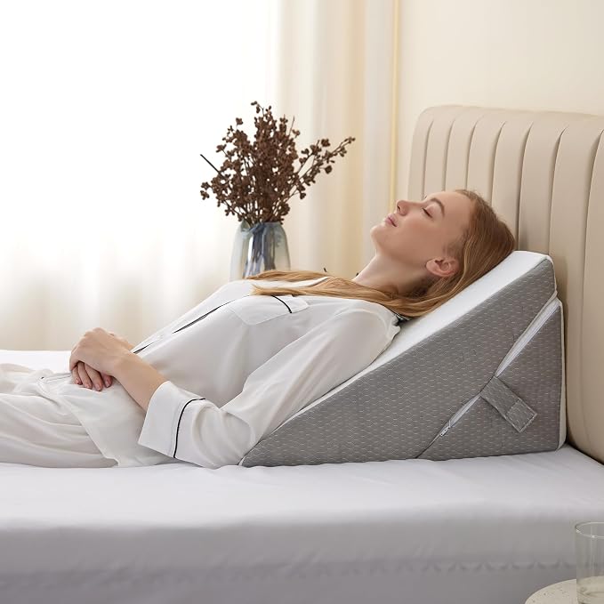 Bedluxe Wedge Pillow for Sleeping, Adjustable 9&12 Inch Foldable Bed Wedge - Image 9