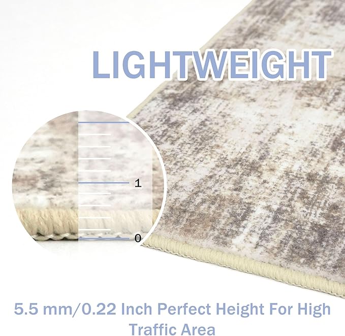 IOHOUZE Abstract Area Rugs 5x7 Ft Washable Rugs - Image 5