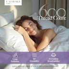 Carressa Linen 100% Egyptian Cotton King Size Sheets Set - Image 2