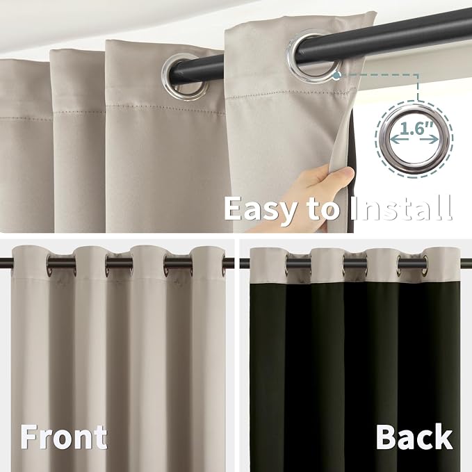 BGment Thermal Insulated 100% Blackout Curtains - Image 6