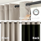 BGment Thermal Insulated 100% Blackout Curtains - Image 6