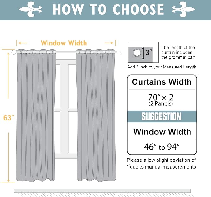 ChrisDowa Brownout Curtains 70 inches Wide - Image 5