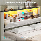 AOGLLATI Farmhouse Queen Bed Frame - Image 4