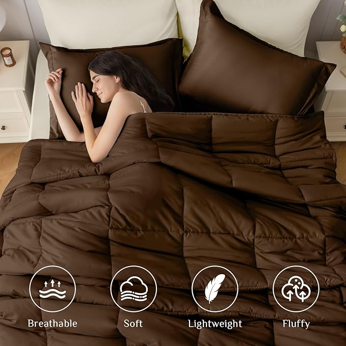 JOLLYVOGUE Twin XL Comforter Set, Ultra-Soft Bed in a Bag Twin XL Size 5 Pieces - Image 2