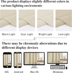 StangH Beige Velvet Curtains for Bedroom 96 inches Long, Luxury Light Dimming - Image 9