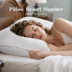 viewstar Bed Pillows Queen Size Set of 2, Hotel Collection, Down Alternative - Image 2