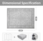 Washable Rugs 8x10 Area Rugs for Living Room, Dining Room- Soft Low Pile - Image 2