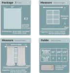 BGment Blackout Curtains for Living Room 84 Inch Length, 2 Panels Set Full Room - Image 6