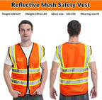 BeautyWill Custom Safety Vest Logo Class 2 High Visibility Reflevtive Vest - Image 6
