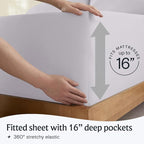 LuxClub 4 PC Sheet Set Bed Sheets Deep Pockets 16" Eco Friendly Wrinkle Free - Image 6