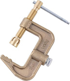 Welding Ground Clamp 500Amp G-style Solid Brass Clamping Range up to 44mm Earth by WeldingKnight