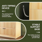 FURSUN Fluted 8 Drawers Dresser - Image 4