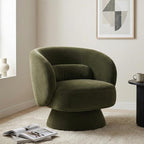 Swivel Accent Chair, Modern 360 Degree Swivel Barrel Chair by wow97EnrichYourLivingspace