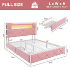Full Upholstered LED Bed Frame - Image 2