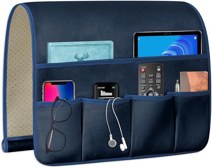 WETRBWEH TV Remote Control Holder Couch Caddy, Non-slip Bedside Caddy Organizer by WETRBWEH