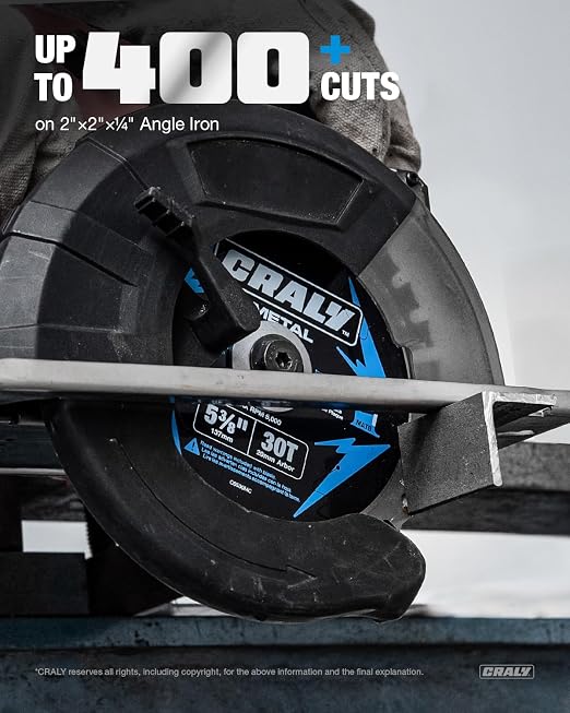 CRALY 5-3/8 Inch 30 Teeth Steel and Ferrous Metal Cutting Circular Saw Blade - Image 4