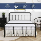 KRISHNA Ruffled Bed Skirt with Split Corners Full, 100% Microfiber Hotel Quality - Image 2