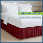 Rajlinen Ruffled Bed Skirt King, 14 Inch Drop Dust Ruffle - Image 4