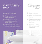Carressa Linen Luxury Egyptian Cotton Queen Stripe Sheet Set, 600 Thread Count - Image 6