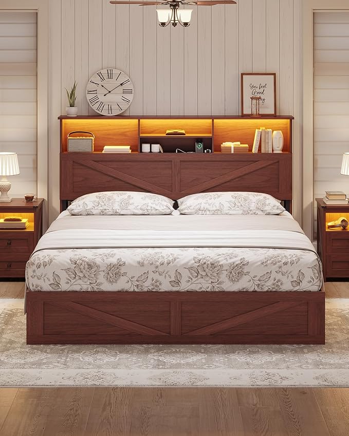 AOGLLATI Farmhouse Queen Bed Frame - Image 9