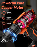 Cordless Drill, 20V MAX Power Drill Set - Image 6