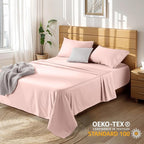 LBRO2M 100% Cotton Sheets Set Deep Pocket 19", 1000 Thread Count King Size 4 - Image 6