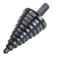 HSS 7/8-1-3/8 High Speed Steel Step Drill bits, Doubles Flutes Large Unibit by Jeraxtools