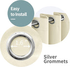 BGment Cream 100% Blackout Curtains - Image 7