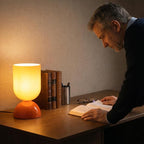 8.9" Modern Glass Table Lamp for Living Room, Dimmable Desk Lamps for Bedroom - Image 8