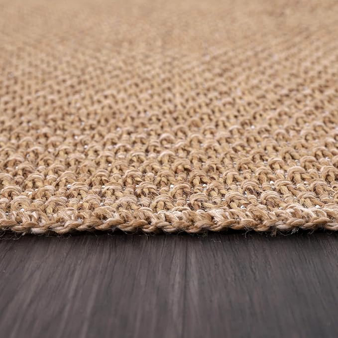Easy Jute Door Mat 2x3 Indoor Outdoor Natural Rugs Solid Fiber Rug Woven Area - Image 8