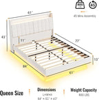Queen Size Floating Bed Frame - Image 2