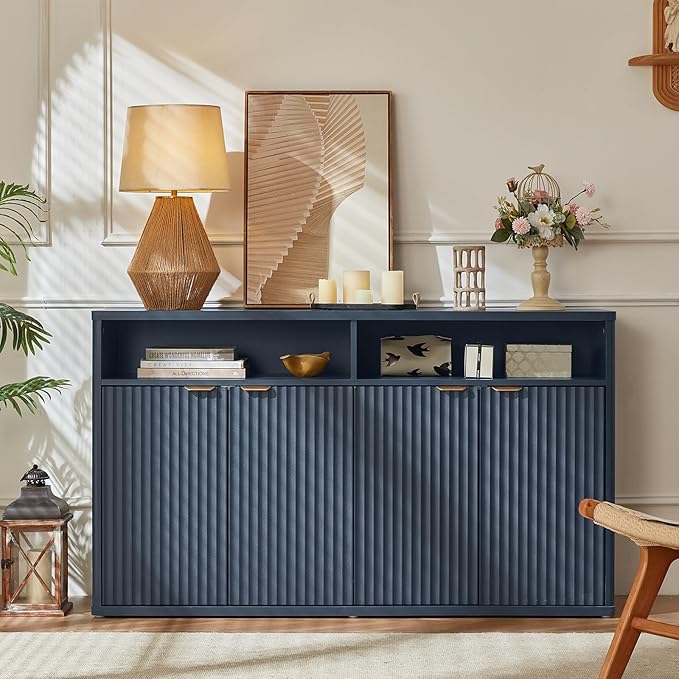 LEYAOYAO Fluted Buffet Cabinet - Image 3