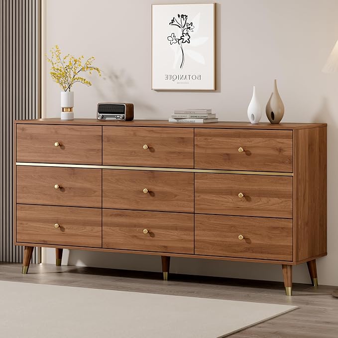 9 Drawer Dresser, Wooden Bedroom Drawer Dresser - Image 8