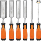 KINGBRO 6 Pcs Wood Chisel Sets, Wood Chisels by KINGBRO
