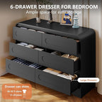 4 Pcs Bedroom Set, Dresser and Nightstand Sets, Including Modern Wooden Tall 6 - Image 6