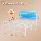 WLIVE Metal Platform Bed Frame, Queen Bed Frame - Image 2