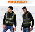 BeautyWill Custom Safety Vest Logo Class 2 High Visibility Reflevtive Vest - Image 6